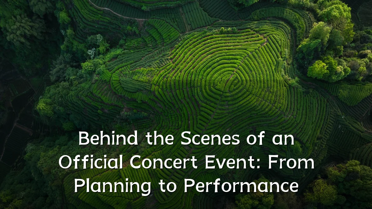 Behind the Scenes of an Official Concert Event: From Planning to Performance