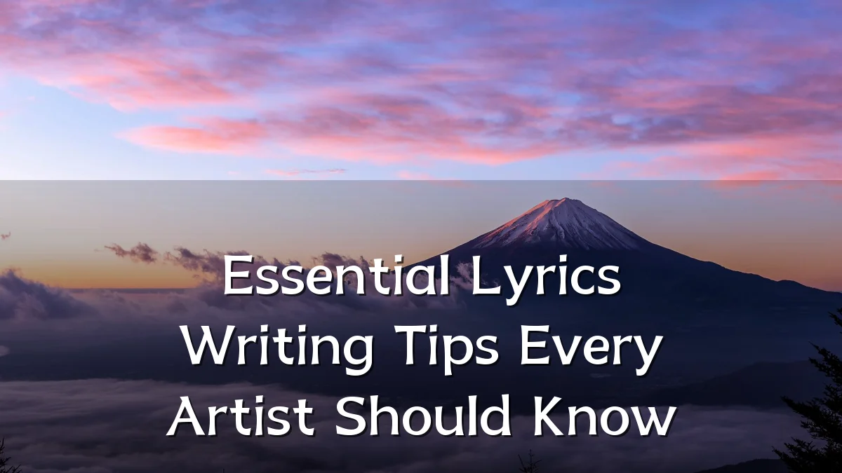 Essential Lyrics Writing Tips Every Artist Should Know