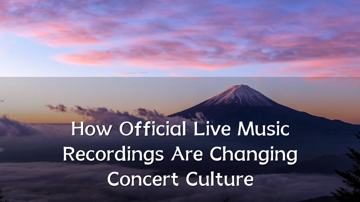 How Official Live Music Recordings Are Changing Concert Culture
