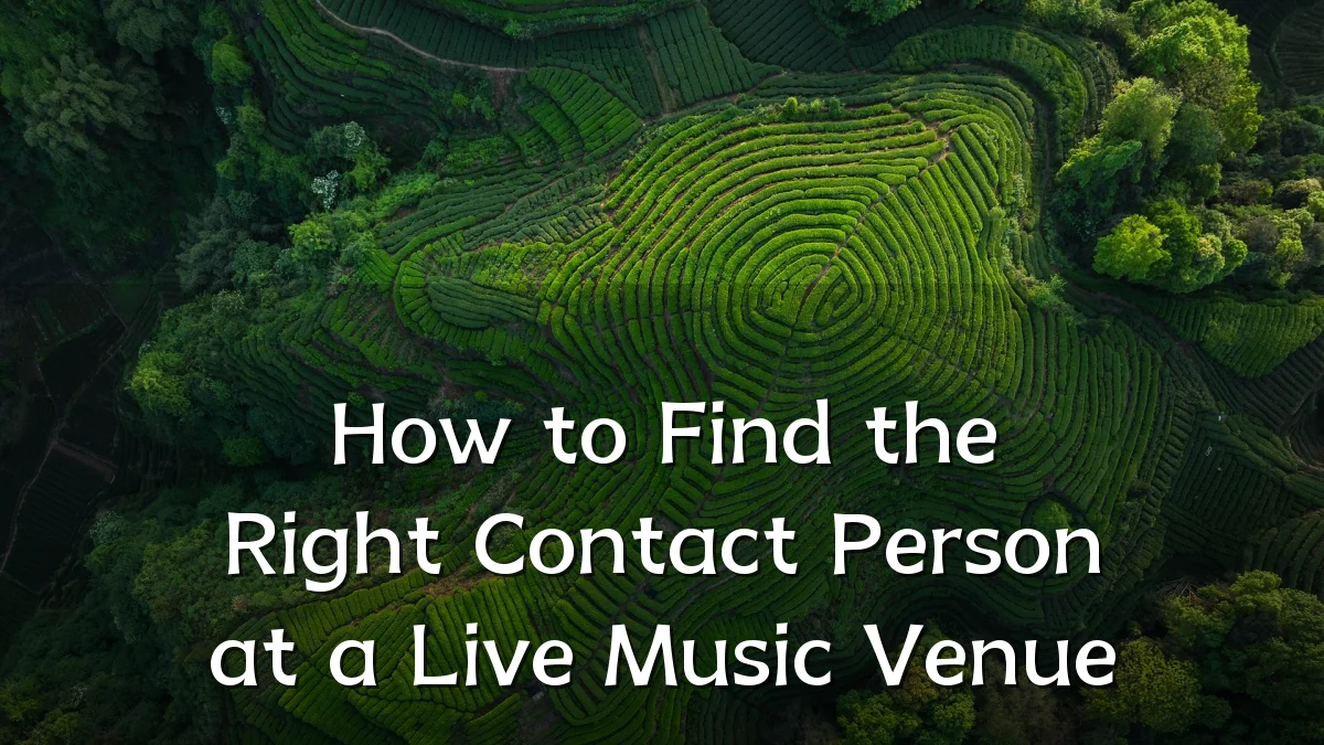 How to Find the Right Contact Person at a Live Music Venue