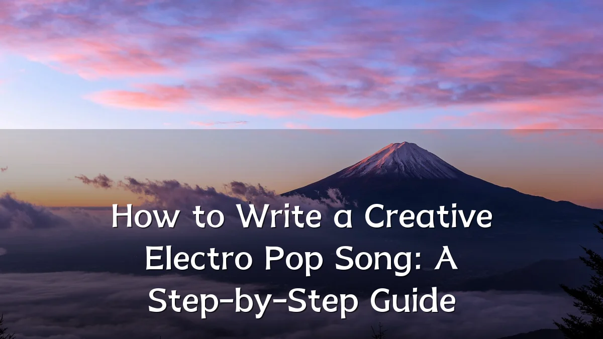 How to Write a Creative Electro Pop Song: A Step-by-Step Guide