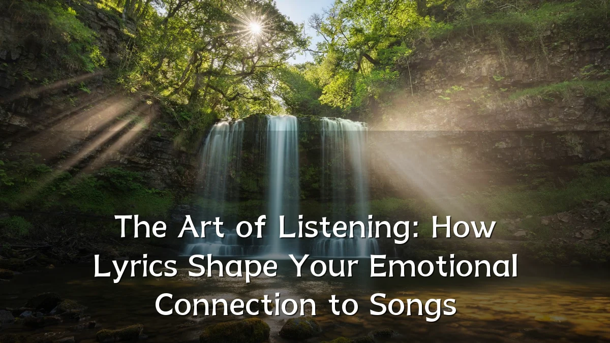 The Art of Listening: How Lyrics Shape Your Emotional Connection to Songs