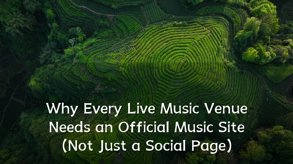 Why Every Live Music Venue Needs an Official Music Site (Not Just a Social Page)